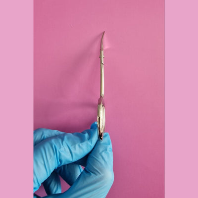 Forbicina Pellicine Curva Sottile - Acciaio inox Nevida KE01-104