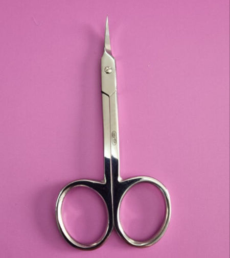 Forbicina Professionale Manico Curvo - Punta Curva Sottile - Acciaio inox Nevida KI-01-109